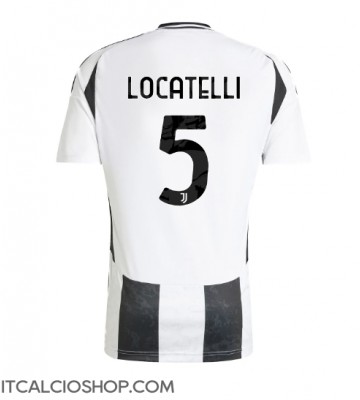 Juventus Manuel Locatelli #5 Prima Maglia 2024-25 Manica Corta